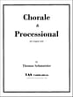 Chorale and Processional Organ sheet music cover